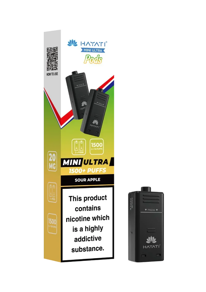 Hayati® Mini Ultra 1500+ Prefilled Pods (20mg)