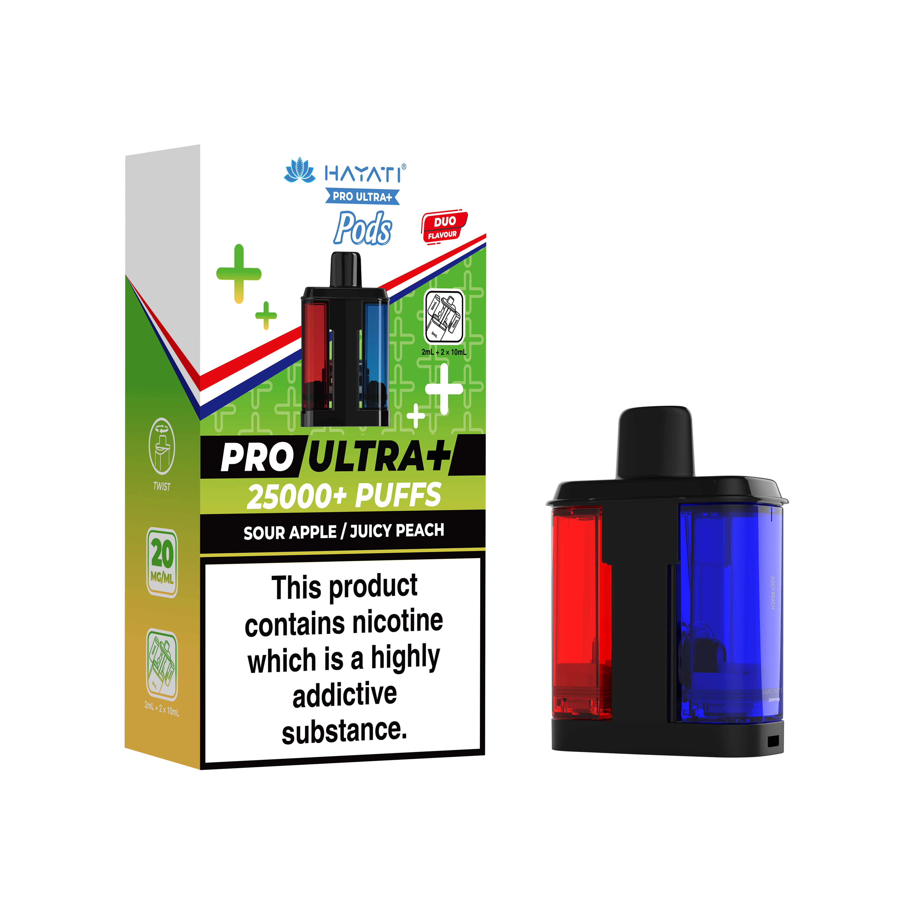 Hayati® Pro Ultra+ 25K Prefilled Pods (20mg)