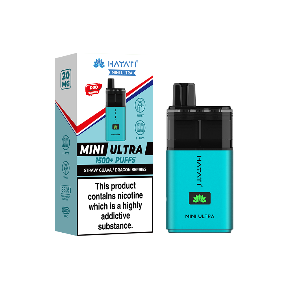 Hayati® Mini Ultra 1500+ Vape Kit (20mg)