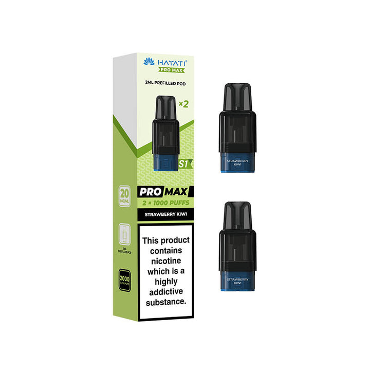 Hayati® Pro Max S1 1000+ Prefilled Pods (20mg)