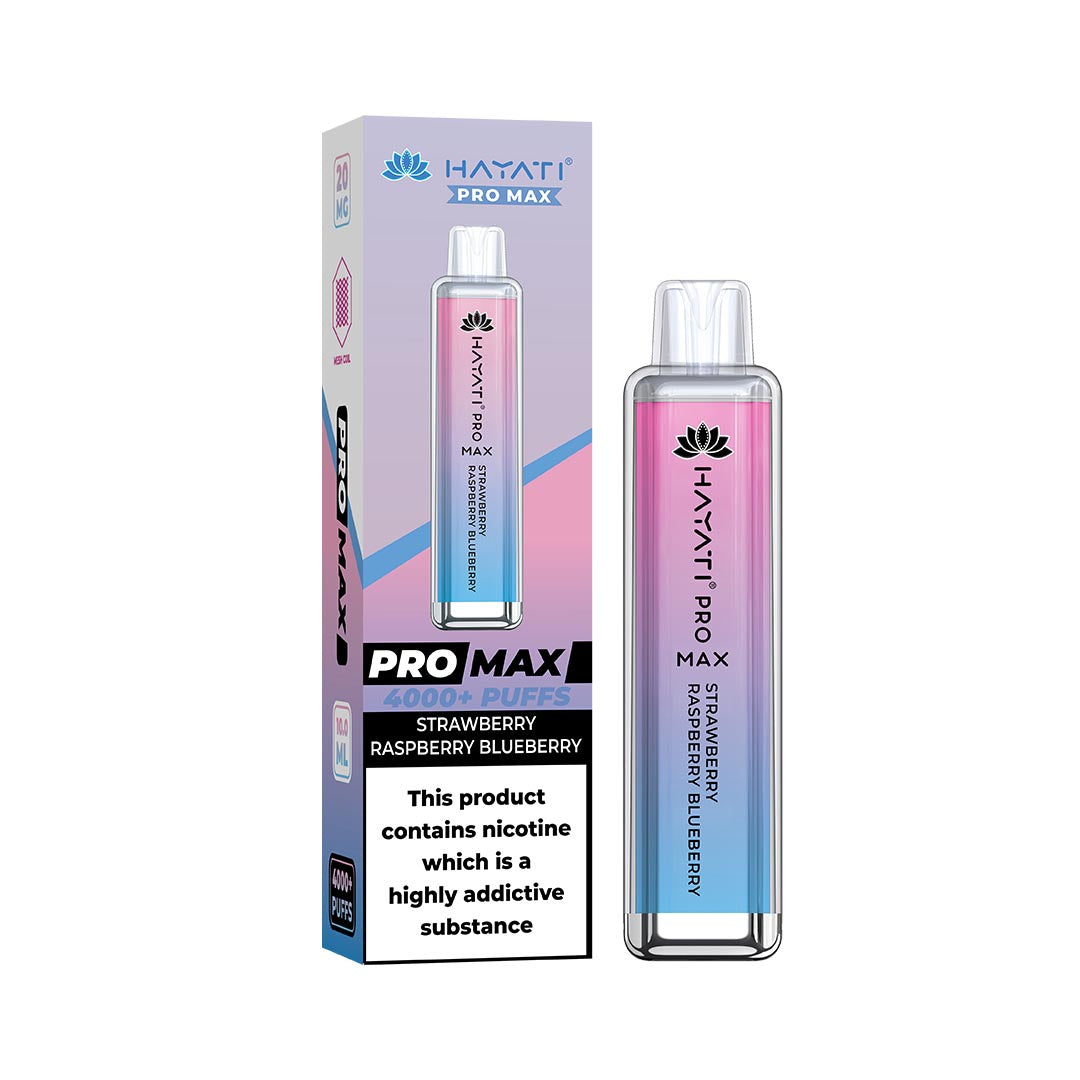 Hayati® Pro Max Disposable 4000+ Vape Kit Puffs (50mg)