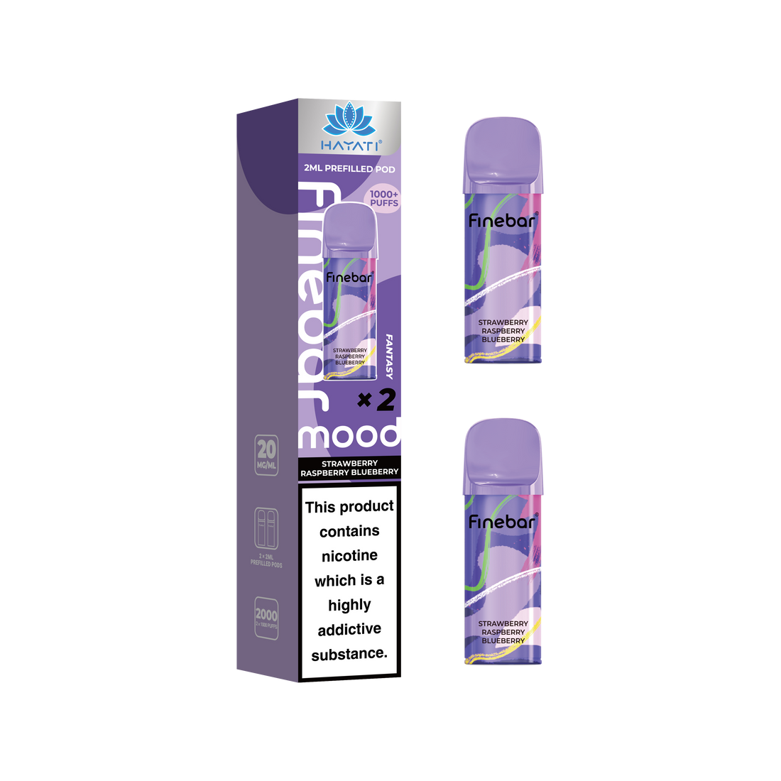 Hayati® Finebar Mood 2ml Prefilled Pod (20mg)