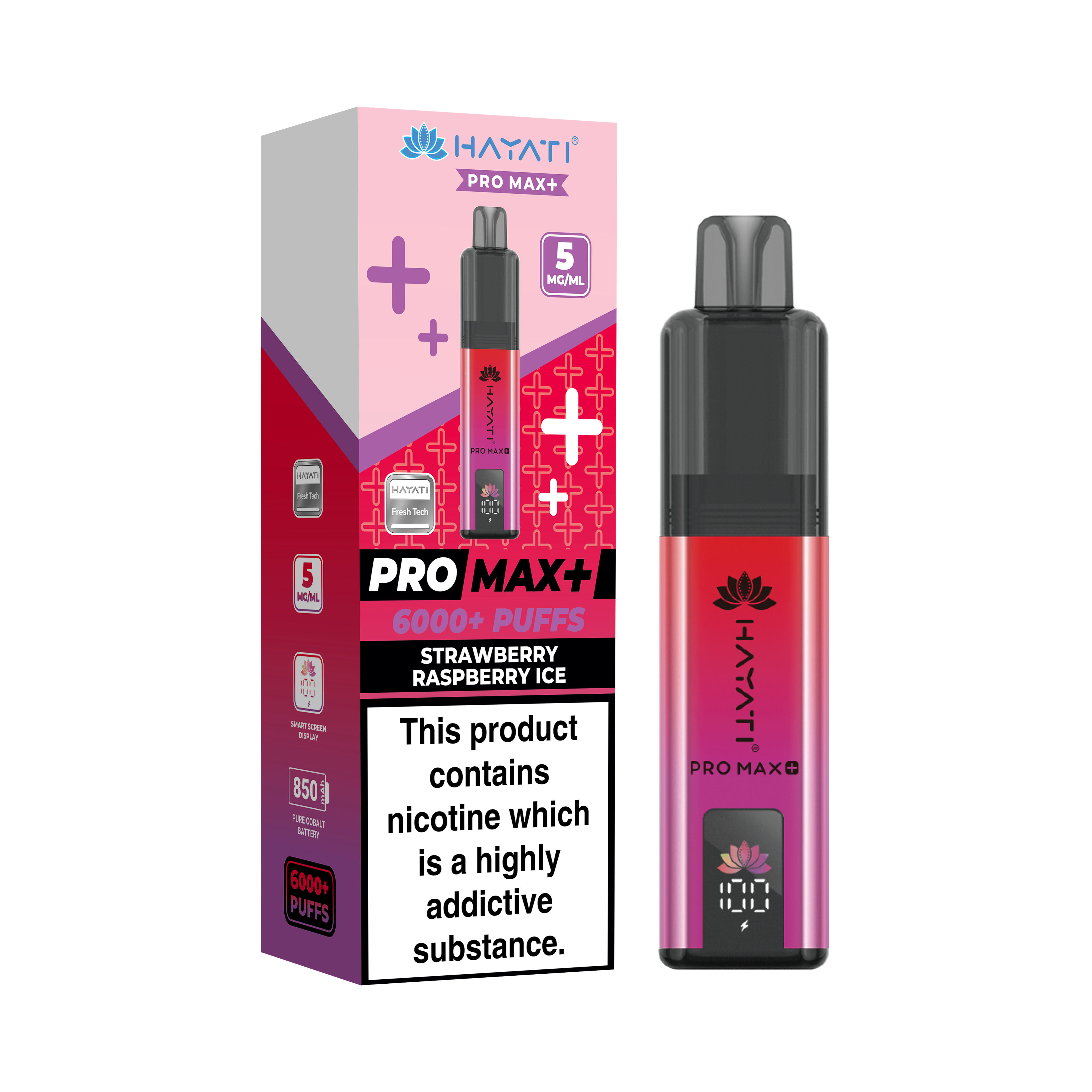 Hayati® Pro Max+ 6000+ Vape Kit (5mg)