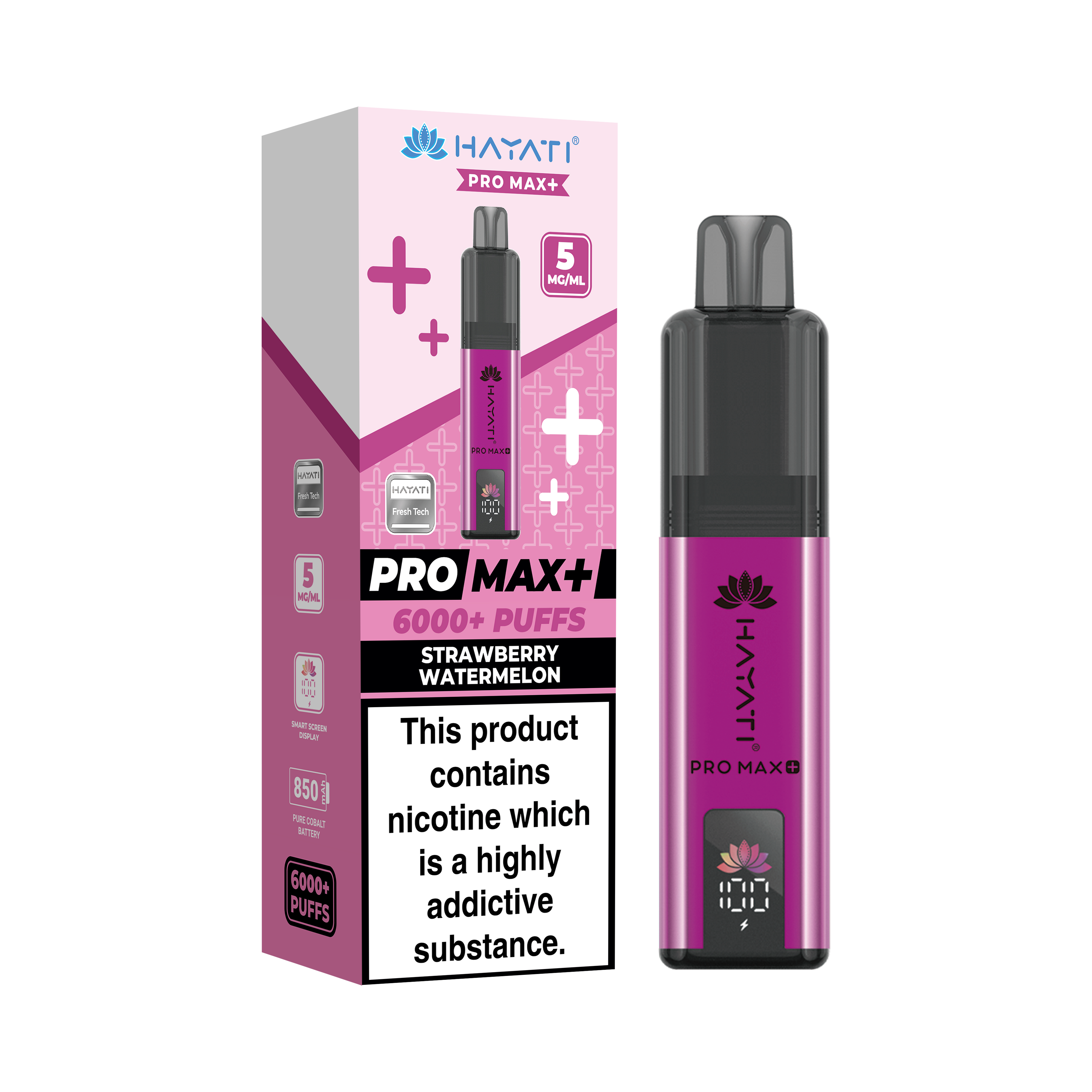 Hayati® Pro Max+ 6000+ Vape Kit (5mg)
