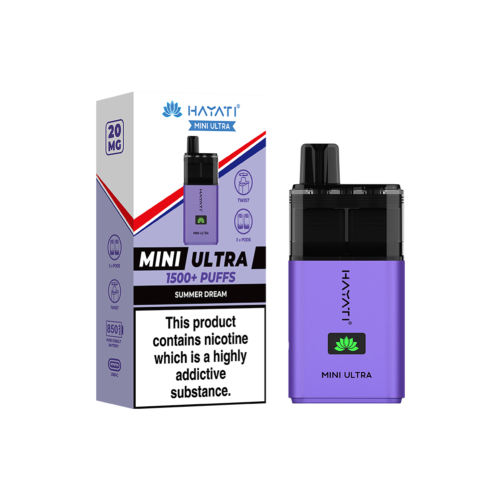 Hayati Mini Ultra 1500+ Puffs  Compliant Post June 1st