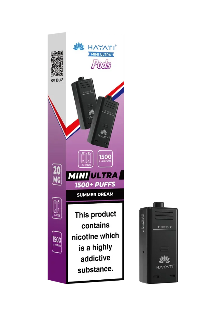 Hayati® Mini Ultra 1500+ Prefilled Pods (20mg)