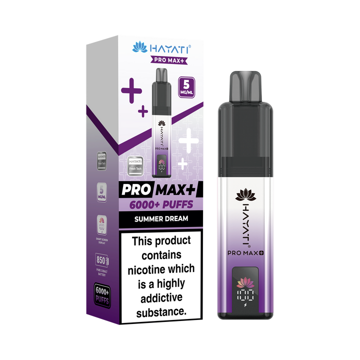 Hayati® Pro Max+ 6000+ Vape Kit (5mg)