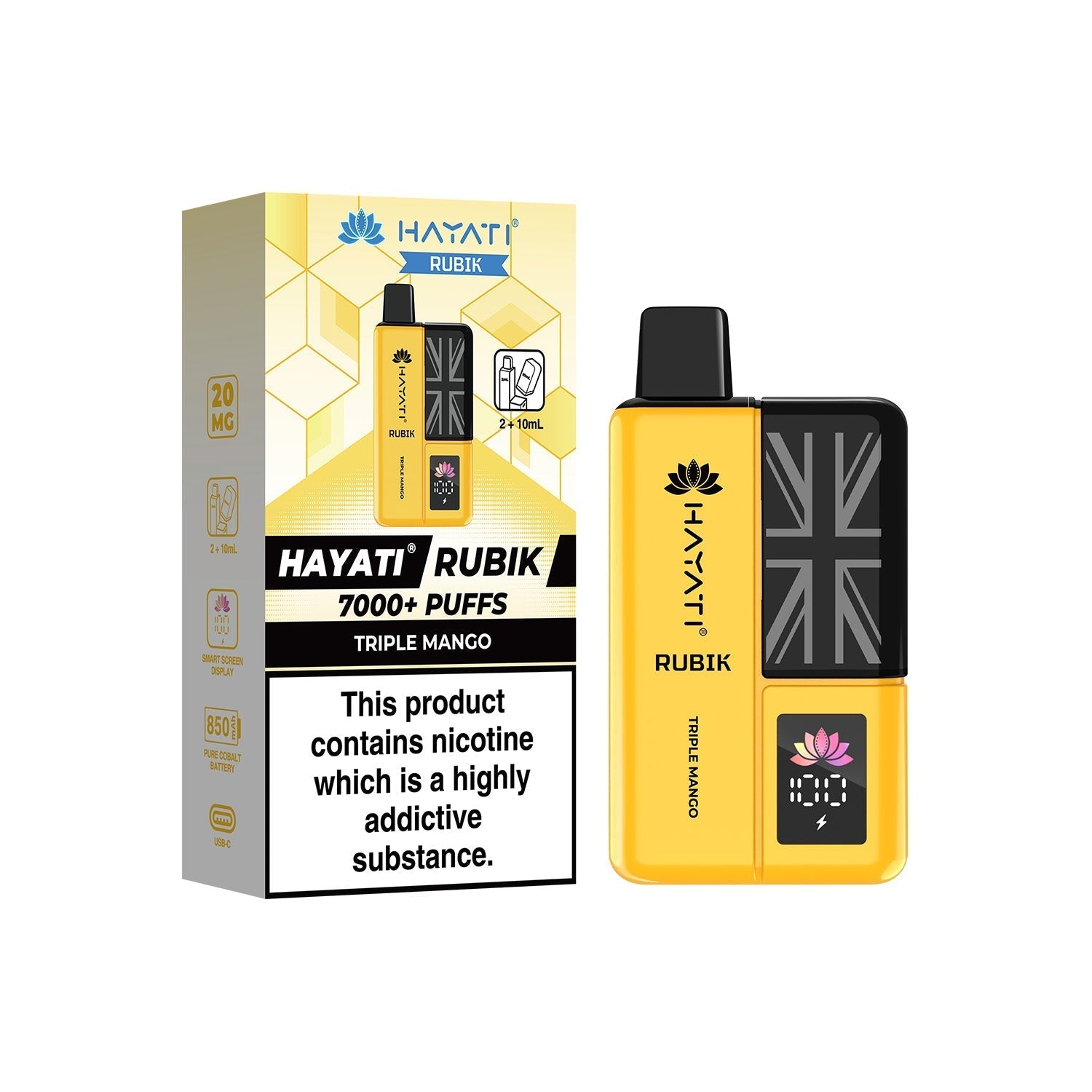 Hayati® Rubik Reusable Vape Kit (20mg)