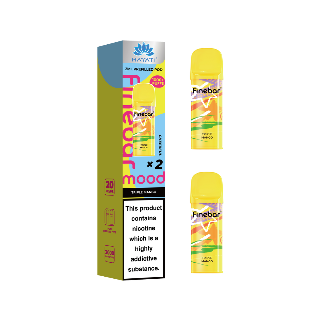 Hayati® Finebar Mood 2ml Prefilled Pod (20mg)
