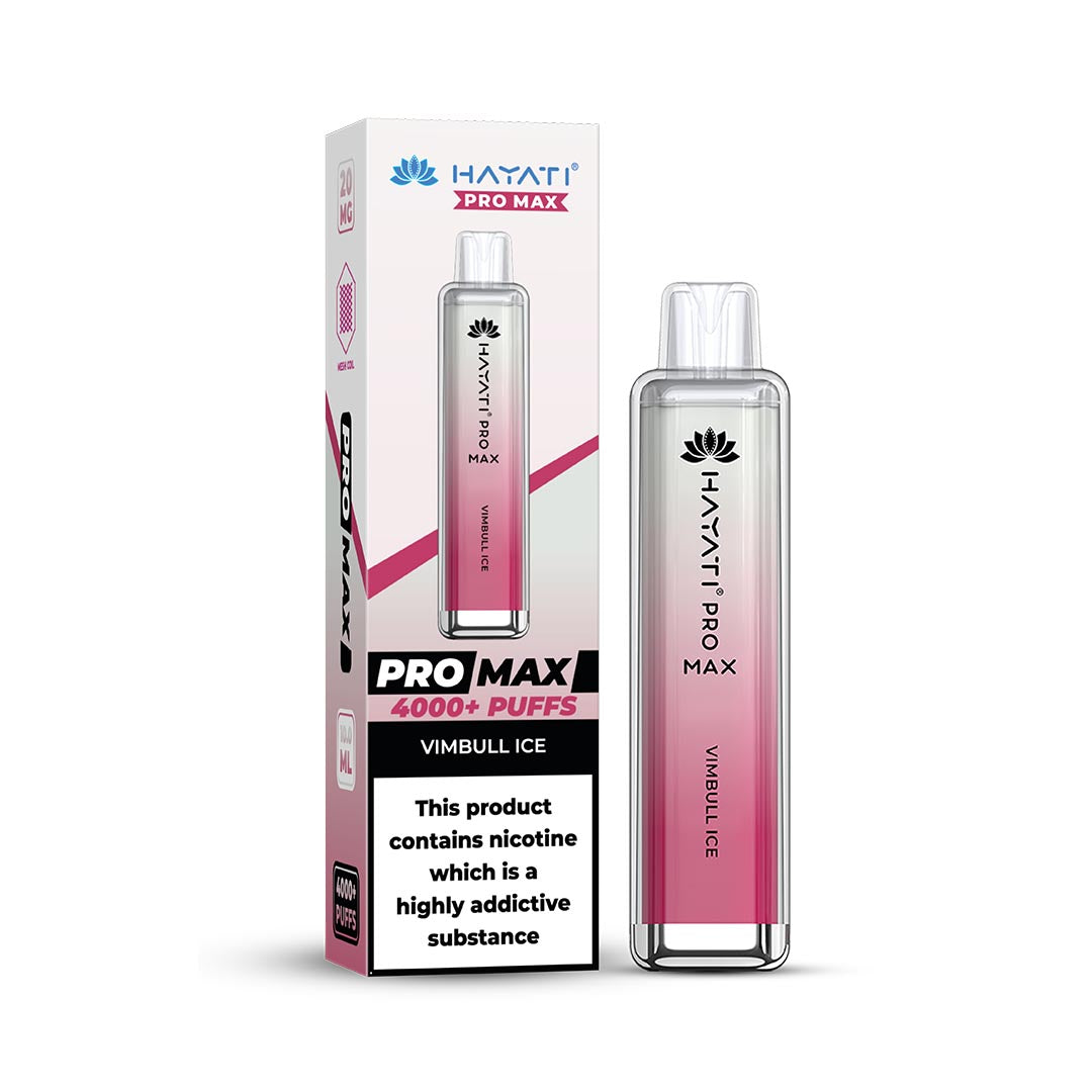 Hayati® Pro Max Disposable 4000+ Vape Kit Puffs (50mg)
