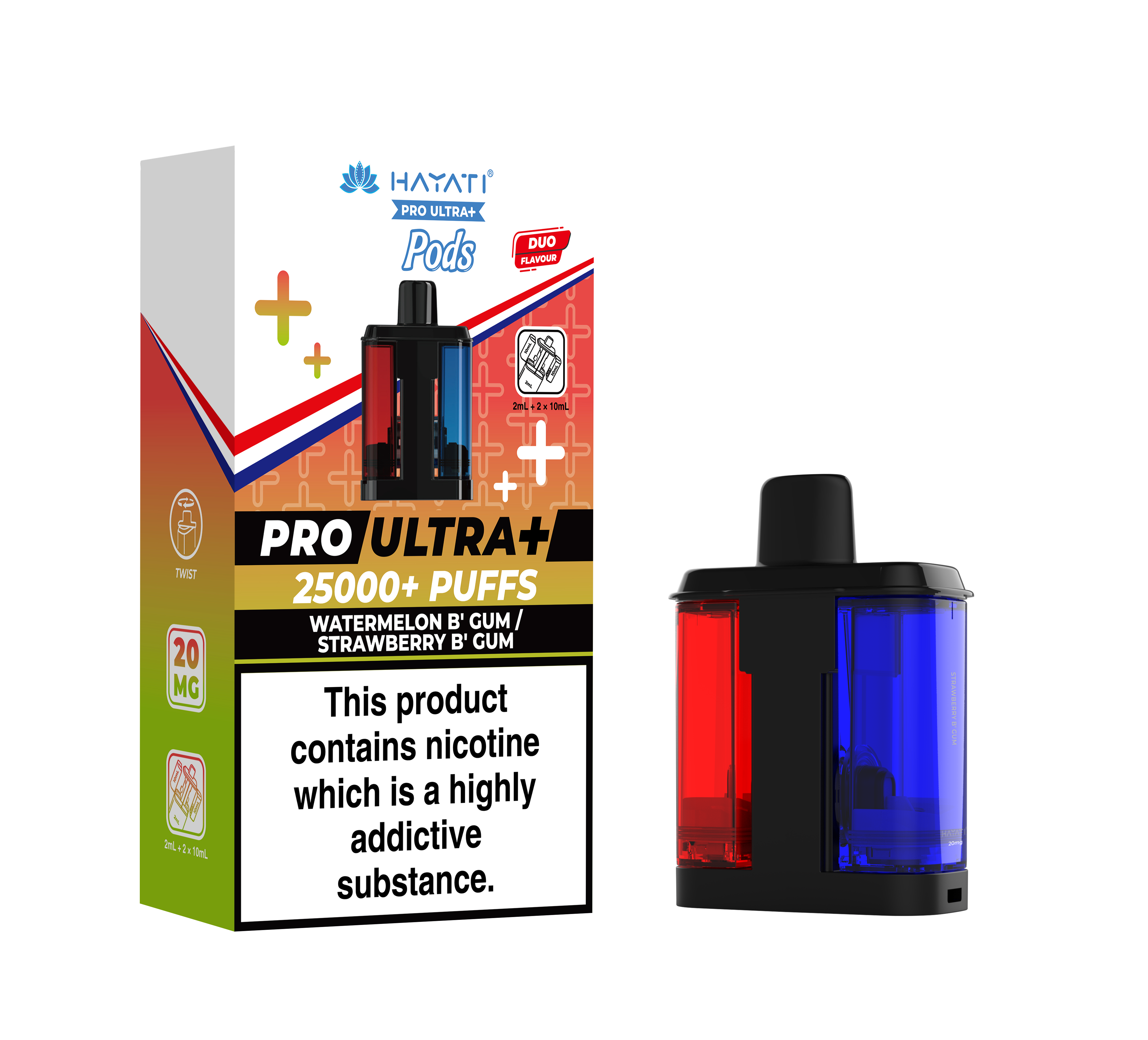 Hayati® Pro Ultra+ 25K Prefilled Pods (20mg)