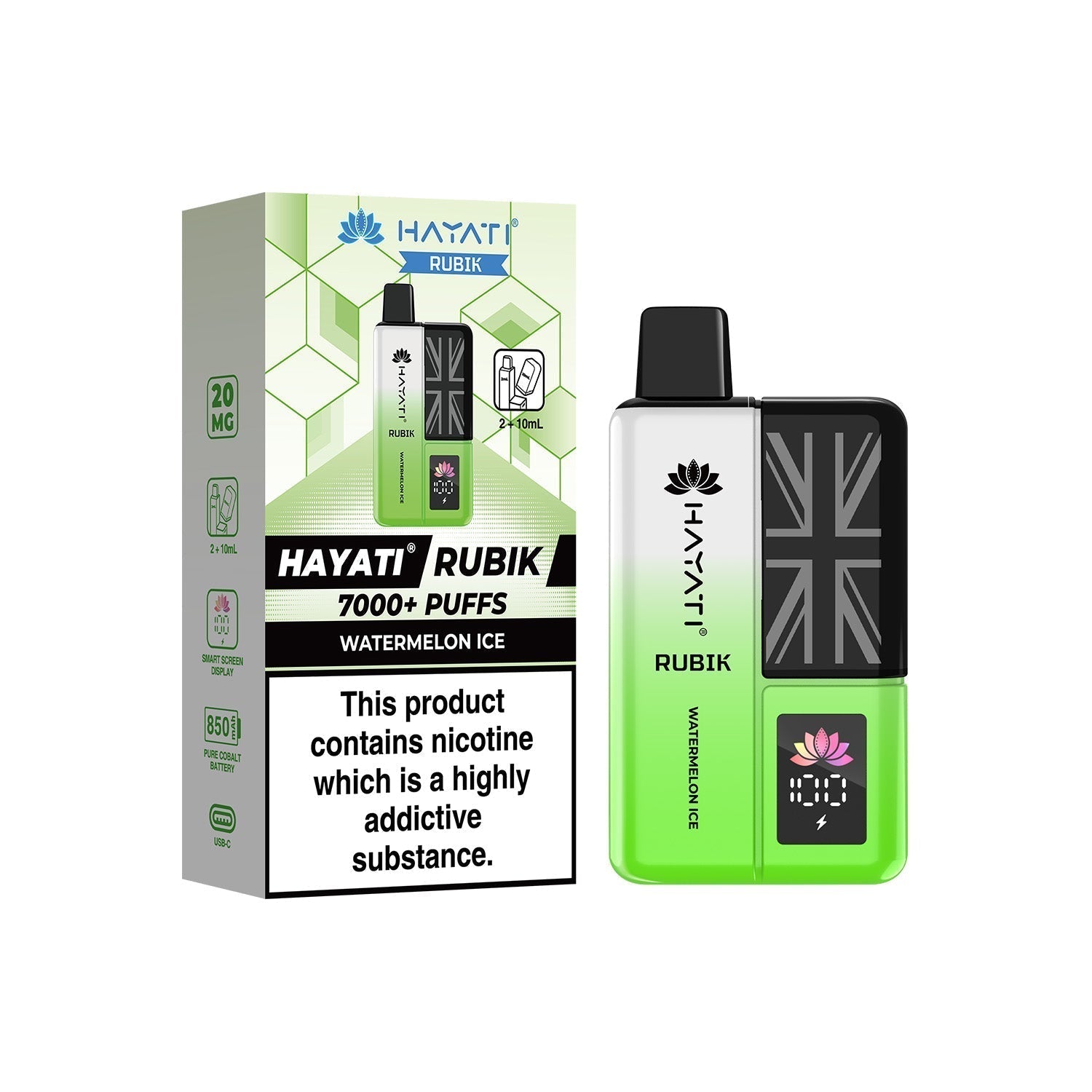 Hayati® Rubik Reusable Vape Kit (20mg)