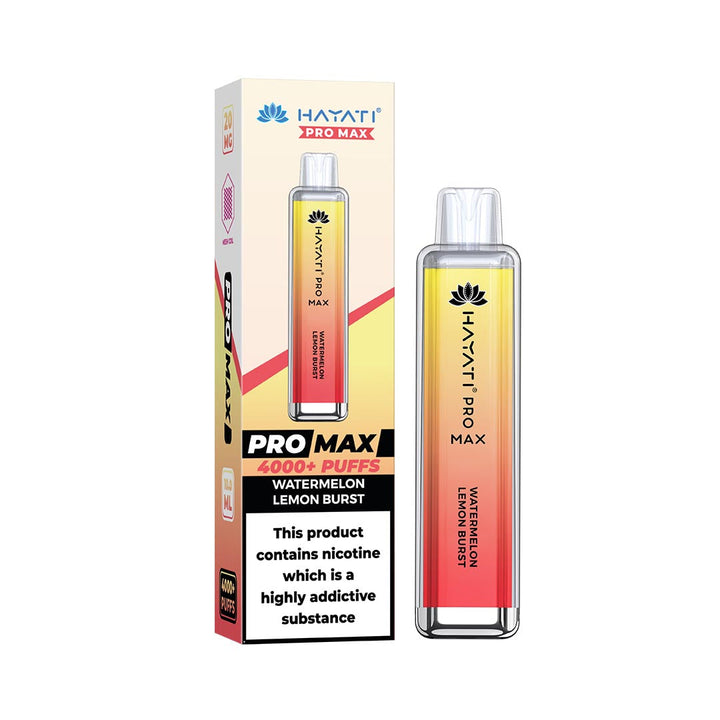 Hayati® Pro Max Disposable 4000+ Vape Kit Puffs (50mg)