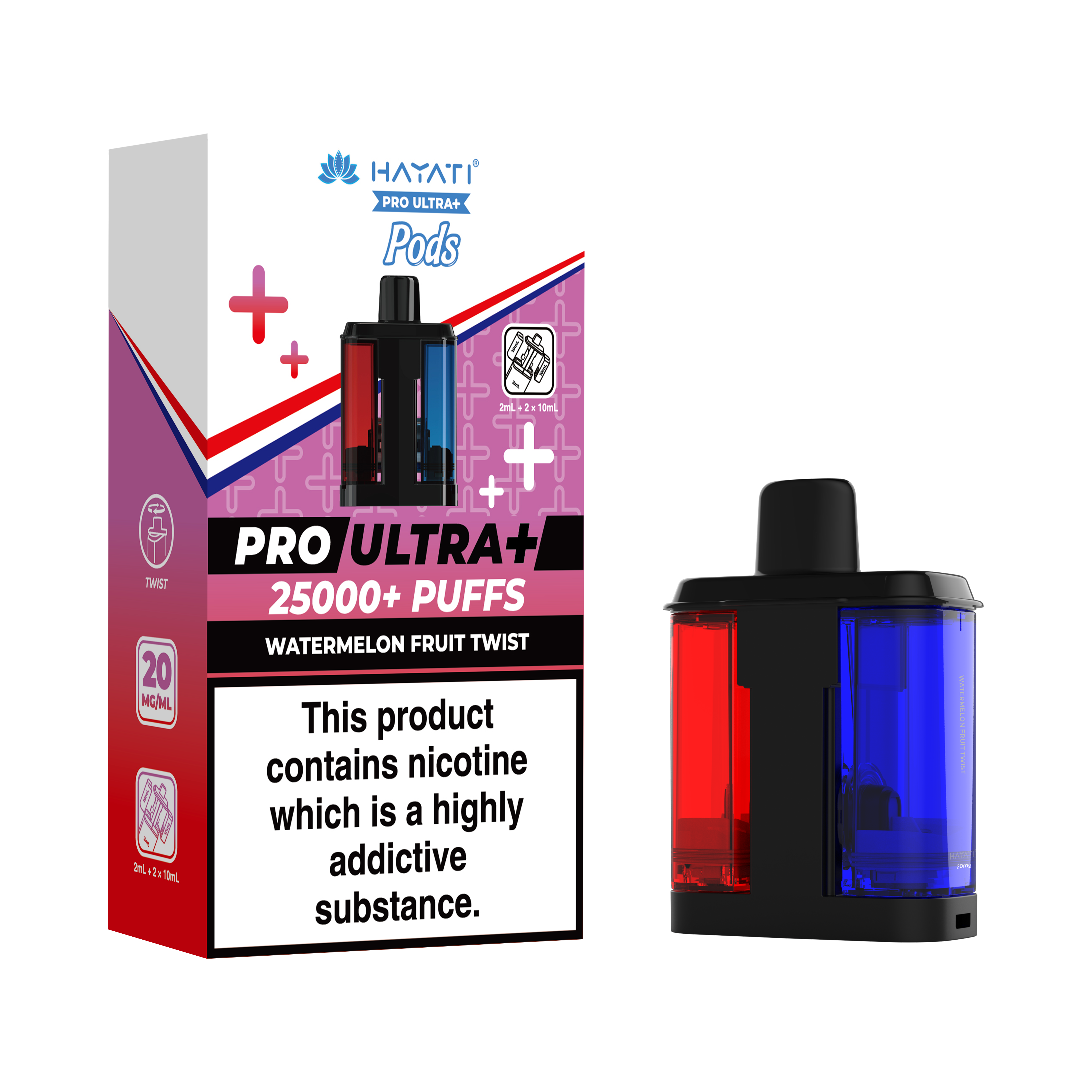 Hayati® Pro Ultra+ 25K Prefilled Pods (20mg)