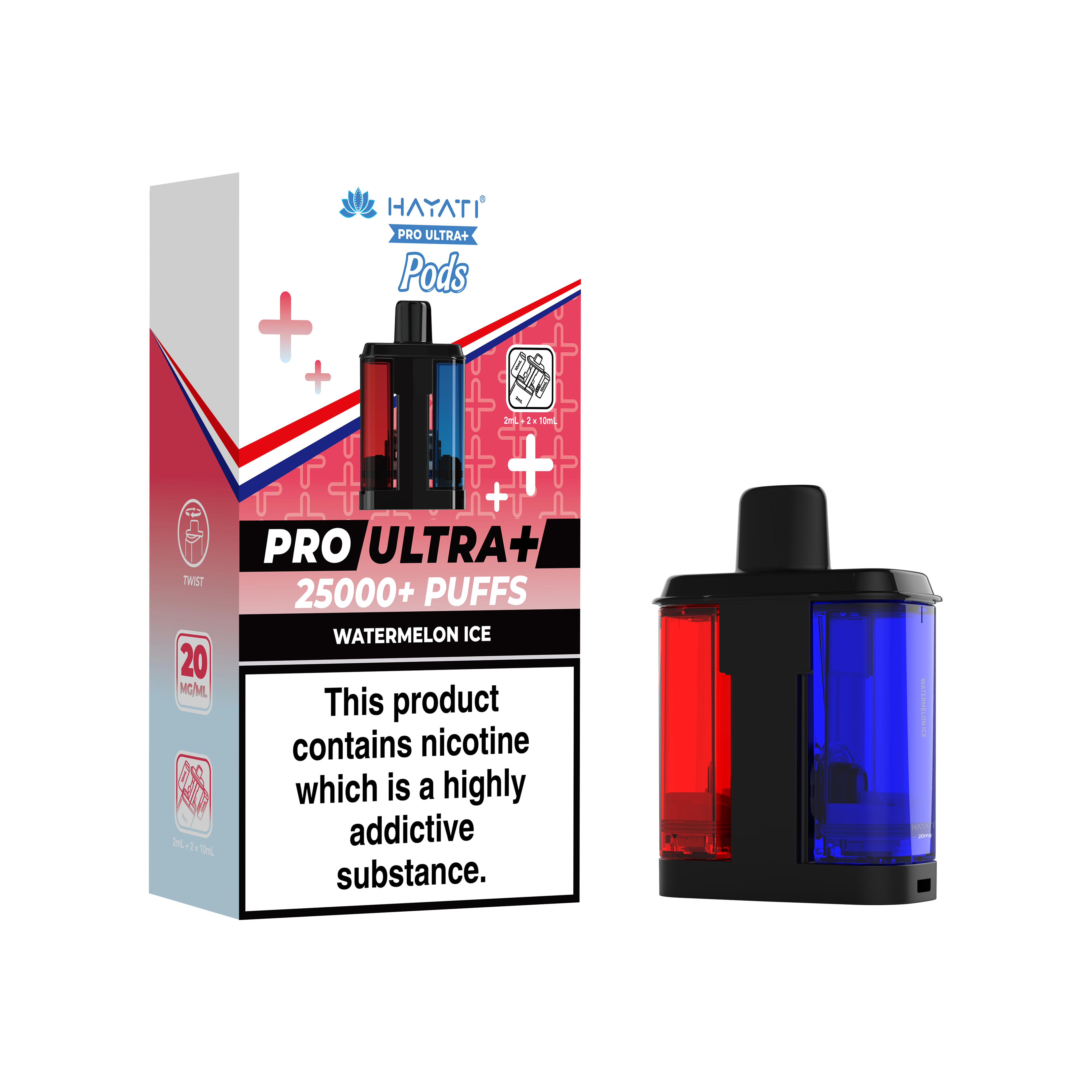 Hayati® Pro Ultra+ 25K Prefilled Pods (20mg)