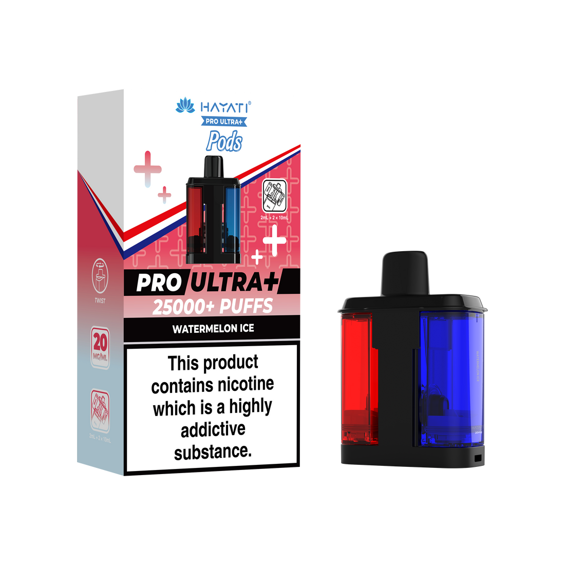 Hayati® Pro Ultra+ 25K Prefilled Pods (20mg)