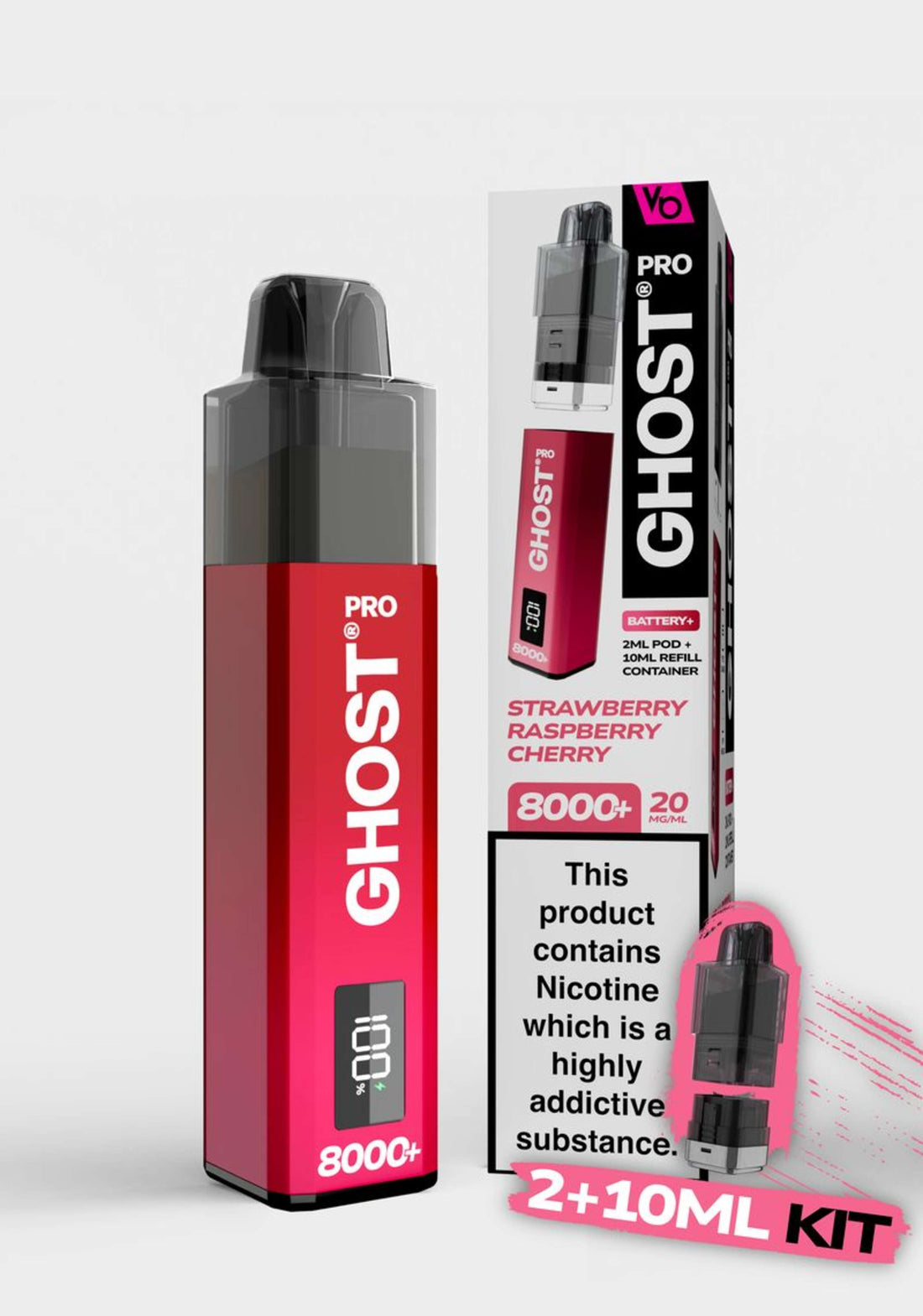 Ghost® 8000+ Reusable Vape Kit (20mg)